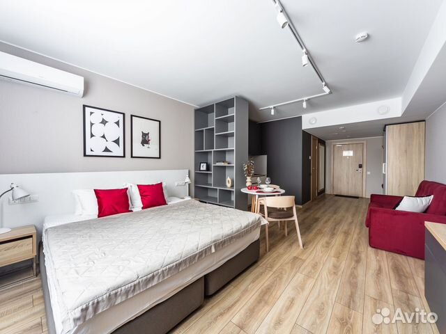 

Квартира-студия, 33 м², 2 кровати