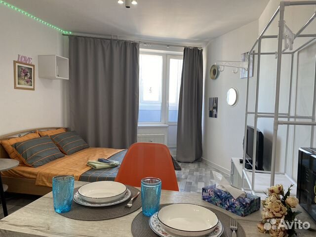 

Квартира-студия, 28 м², 2 кровати