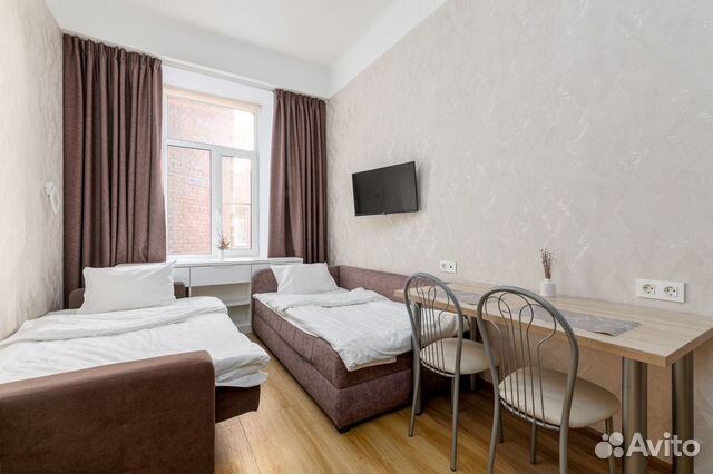 

Квартира-студия, 19 м², 2 кровати