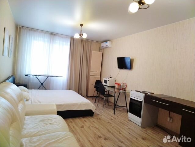 

Квартира-студия, 30 м², 2 кровати