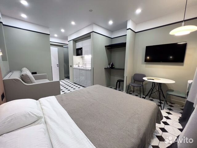 

Квартира-студия, 26 м², 2 кровати