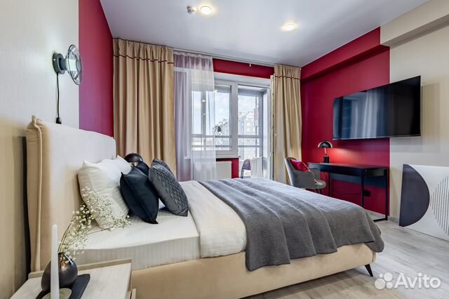 

Квартира-студия, 35 м², 2 кровати