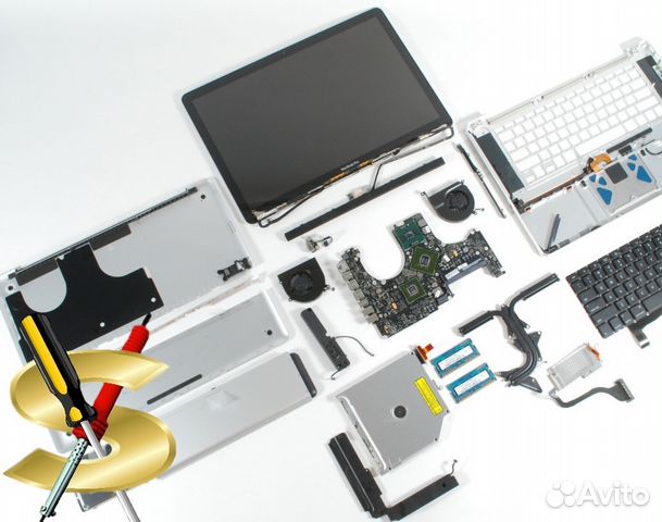 Ноутбуки по запчастям в ассортименте