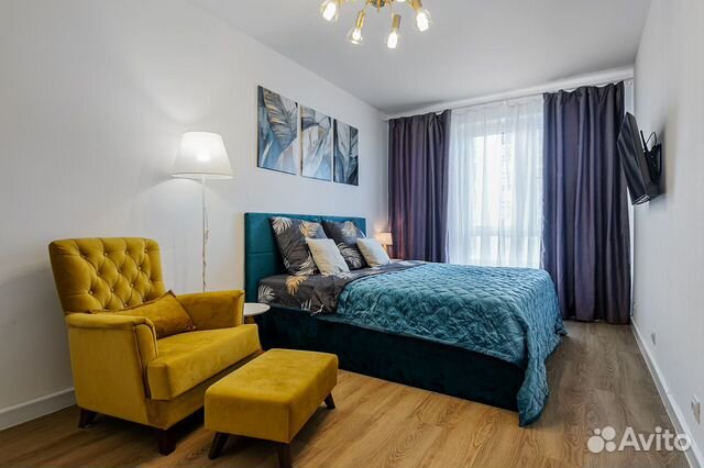 

1-к. квартира, 48 м², 2 кровати