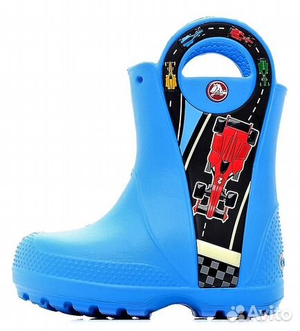 Сапоги резиновые Kids Crocs светятся в темноте