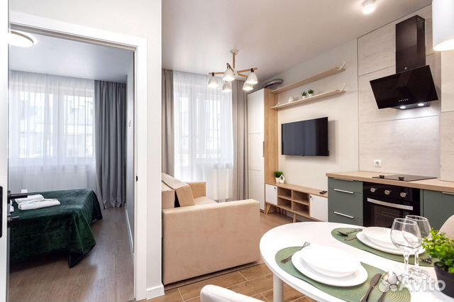 

1-к. квартира, 27 м², 2 кровати