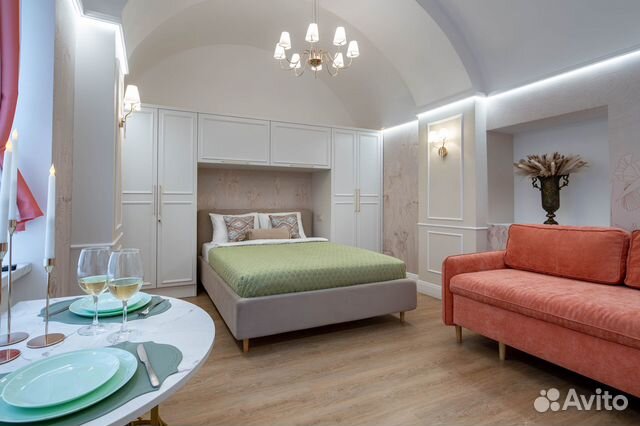 

1-к. квартира, 28 м², 2 кровати