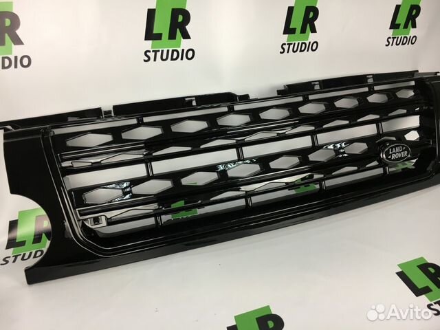 Решетка Land Rover Discovery 3 черная полностью Решетка Land Rover Discovery 3 черная полностью