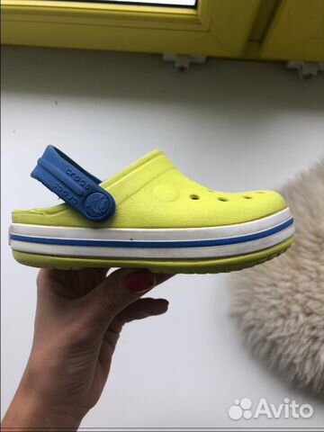Crocs детские желтые, размер 6-7 (23-24)