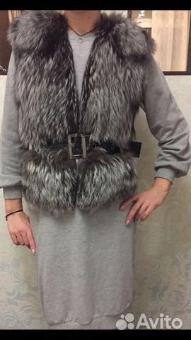 Жилет чернобурка Жилет чернобурка