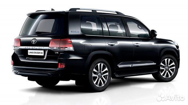 Рейлинги Toyota Land Cruiser 200 черные