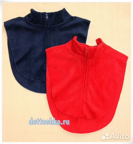 Шарф-манишка флисовый