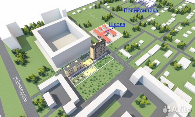 1-к квартира, 38.1 м², 6/16 эт.