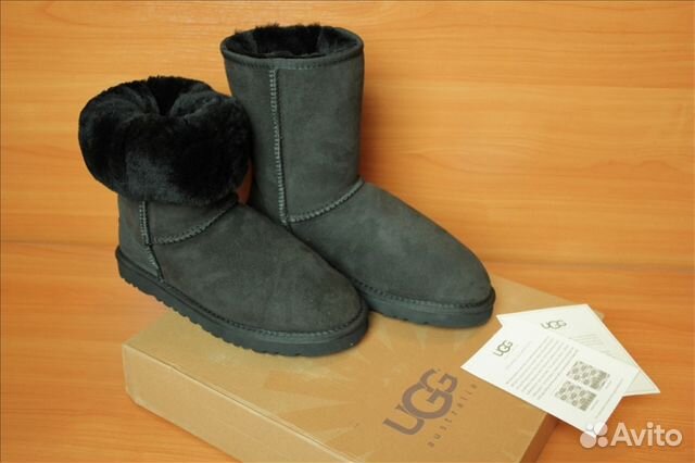 UGG Australia Классические короткие угги черные UGG Australia Классические короткие угги черные