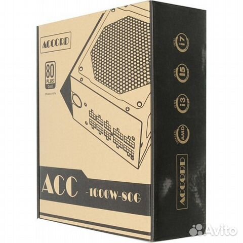 Блок питания accord gold ACC-1000W-80G, 1000Вт