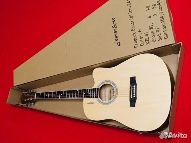 Гитара новая акустическая Jonson E4111N дредноут
