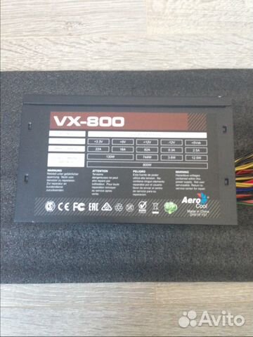 AeroCool vx 800 блок питания
