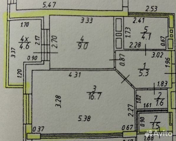 1-к квартира, 39 м², 9/10 эт.