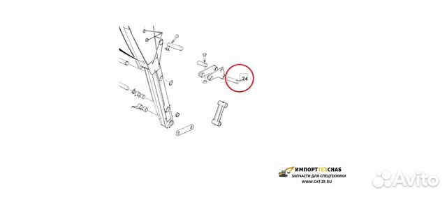 JCB 3cx палец трапеции зад ковша 811/50369 JCB 3cx палец трапеции зад ковша 811/50369