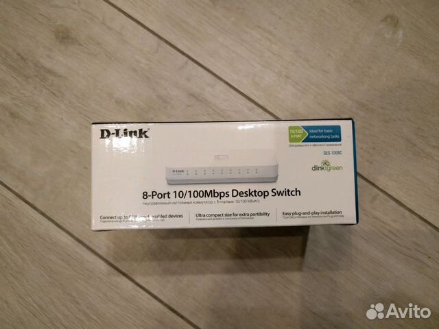 D-link 8-port 10/100 desktop switch