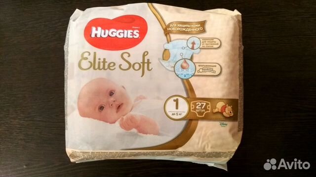 Подгузники Huggies Elite Soft 1, 27 шт