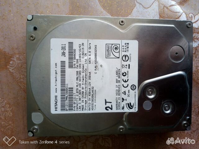 Винчестер hitachi 2TB 2000гб