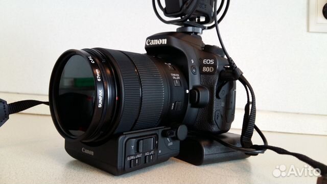 Canon EOS 80D+18-135 IS USM Nano + PZ-E1 +Rode Pro