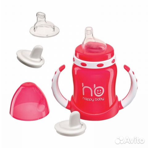 Поильник с двумя насадками HB Feeding Cup 180 мл Поильник с двумя насадками HB Feeding Cup 180 мл
