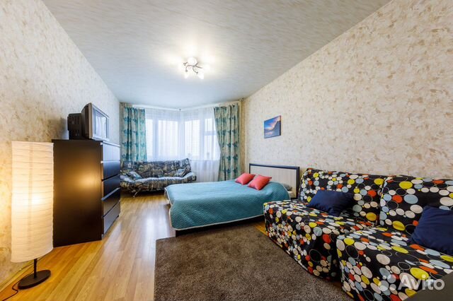 

1-к. квартира, 44 м², 2 кровати