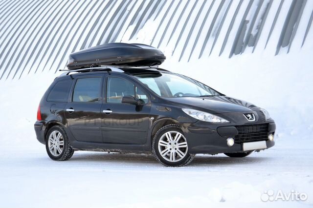 Автобокс на крышу Черный Turino Sport (480 л)