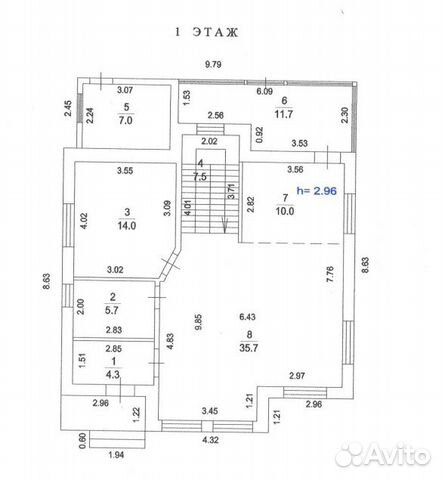 Коттедж 160 м² на участке 4.5 сот.