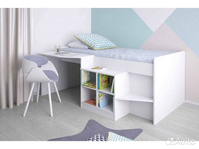 Кровать чердак детская Polini kids Simple 4000