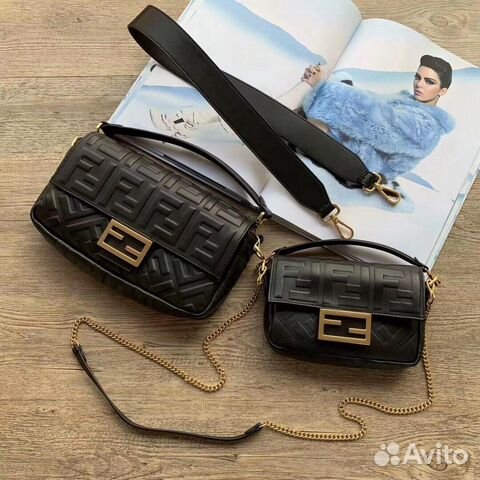 Сумка Fendi baguette Mini Фенди клатч с ремнем Сумка Fendi baguette Mini Фенди клатч с ремнем