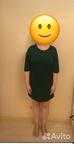 Платье Zara зеленое, размер S