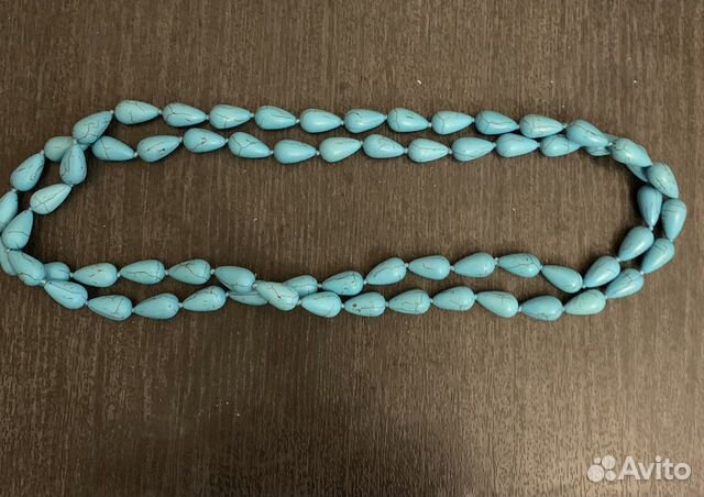 Бусы бирюза 60 см длинные Бусы бирюза 60 см длинные