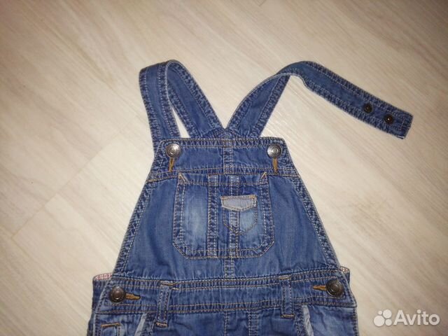 Комбинезон джинсовый Zara, р.82 Комбинезон джинсовый Zara, р.82