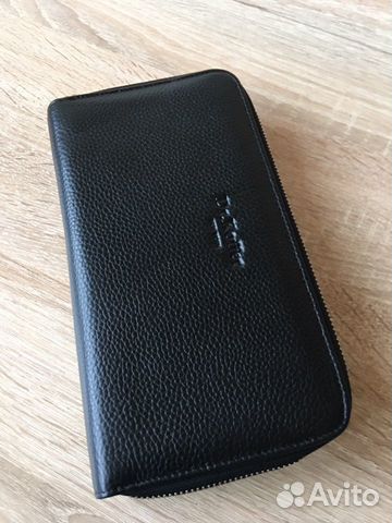 Мужской клатч визитка из натуральной кожи