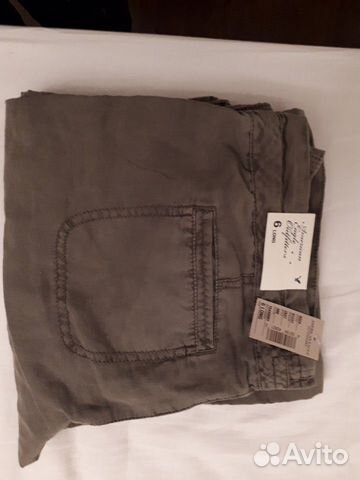 Новые брюки льняные American Eagle, 6 Long Новые брюки льняные American Eagle, 6 Long