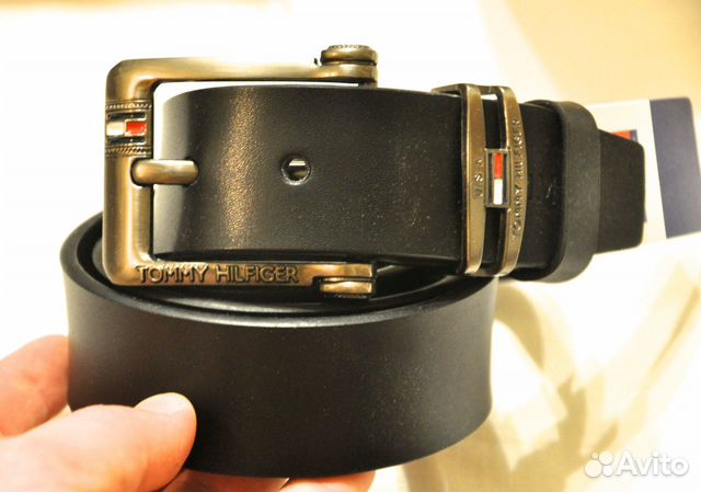 Мужской ремень / Tommy Hilfiger / новый (черный)