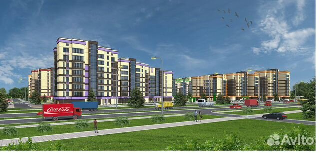 2-к квартира, 68.7 м², 4/6 эт.