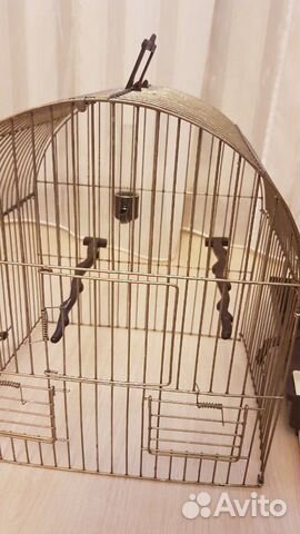 Клетка для попугая в отличном состоянии, размеры: купить на Зозу.ру - фотография № 4