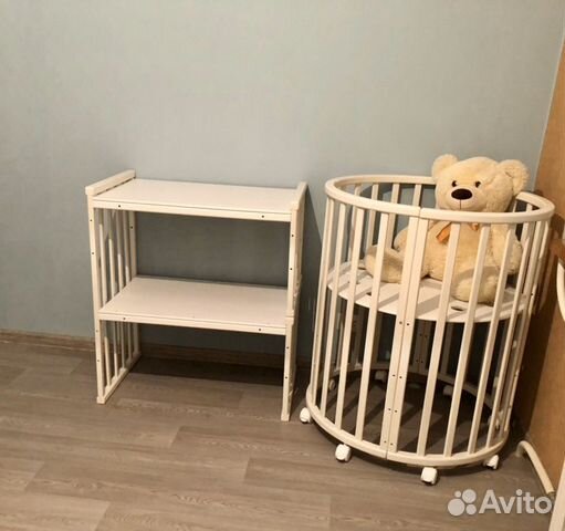 Детская кровать-трансформер 7в1 с матрасом