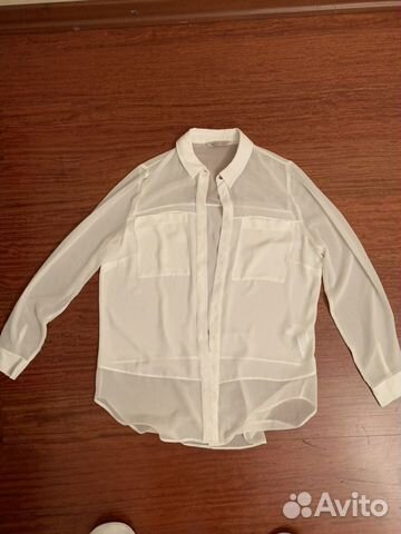 Блузка рубашка белая 44-46 Блузка рубашка белая 44-46