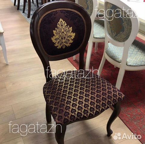 Обеденная группа, стол и стулья из массива бука