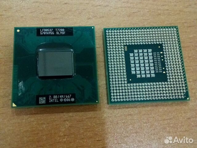 Процессор для ноутбука Intel T7200, T7500, T8100