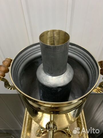 Самовар угольный на дровах 3л,труба в подарок
