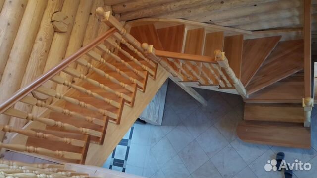 Лестница для дома, из дерева, металла, бетона