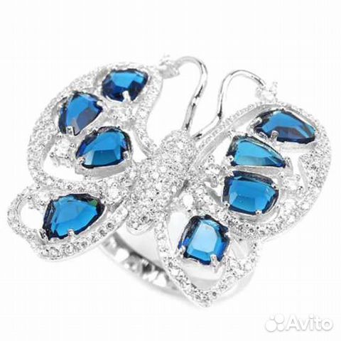 Серебряное кольцо с кубический цирконом арт 7527