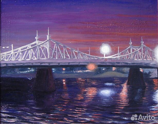 Виды твери холст, масло. Картины для дома и офиса