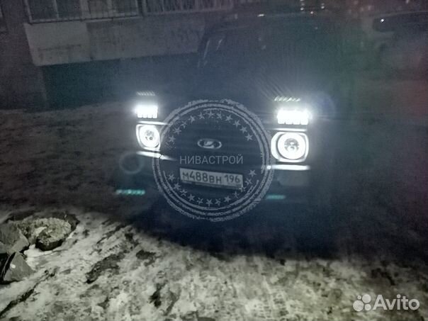 Диодные LED фары с дхо и поворотом ном. 2
